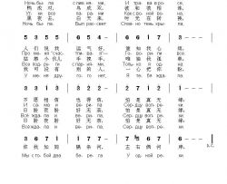 两道河岸Два берега 中俄简谱简谱