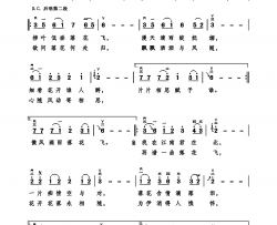 微风滴雨落花飞二胡伴唱谱简谱-滴答演唱-冰吻/晓依词曲