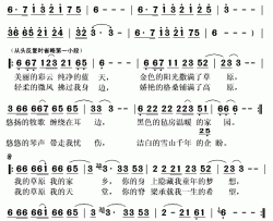 草原我的天堂简谱(歌词)-范海荣演唱-秋叶起舞记谱上传