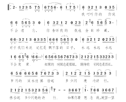 如果你要想念我简谱-阎莉演唱-汪国真/颂今词曲
