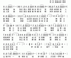 梦回楼兰简谱-陈志强演唱-欧阳倩/殷怀禄词曲