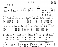 因为有了共产党简谱-马连军词 张千一曲