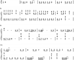 百恋歌钢琴简谱-数字双手-高杉さと美