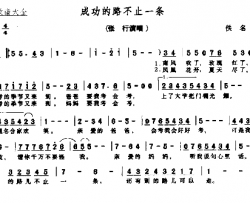 成功的路不止一条简谱