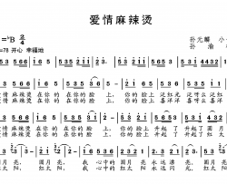 爱情麻辣烫简谱