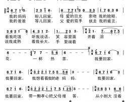 我要回家简谱-《我要上春晚》版朱之文-