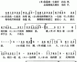 天长地久简谱-叶倩文演唱