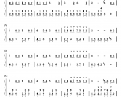 海の見える街钢琴简谱-数字双手-久石让