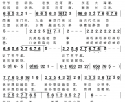 河南老家简谱-宋庆玲演唱-李严/史长磊词曲