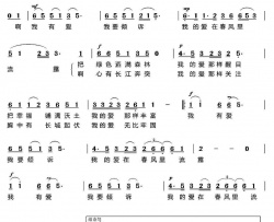 倾诉简谱-陈阳演唱-任卫新/王佑贵词曲