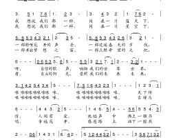我们都一样简谱