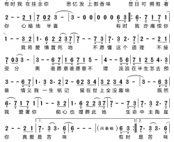 真爱是苦味 卡通片《神雕侠侣》主题曲简谱-刘德华演唱-刘德华/黄霑词曲