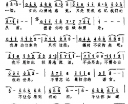不让你看到我的泪简谱-孟庭苇演唱-涂玉萍/吕祯晃词曲