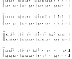 记忆和丧失之间钢琴简谱-数字双手-Crepe