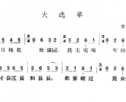 大选举简谱-