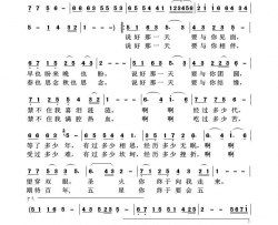 期待简谱-钟丽燕演唱-王泽洲/王泽洲词曲