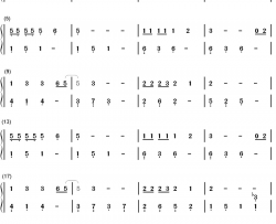 忘情水钢琴简谱-数字双手-刘德华