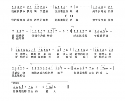 爱你的心简谱-红蔷薇演唱-蒋平/廖伟鉴词曲