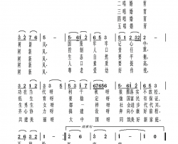 五唱婚育树新风简谱-黑山县石龙社区艺术团演唱-郝凤鸣/郝凤鸣词曲
