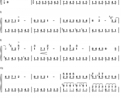 离别钢琴简谱-数字双手-肖邦