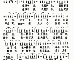 啊！中国的土地简谱-钟丽燕演唱-孙中明/陶思耀词曲