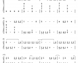 画中仙钢琴简谱-数字双手-金莎