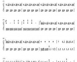 前世今生钢琴简谱-数字双手-左宏元