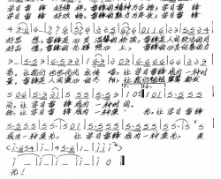 再唱学习雷锋简谱