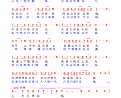 人生只是过客简谱-左伶俐演唱-蒋长伧曲谱