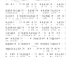 红尘逐梦简谱-张定月演唱-李大江/郭京生词曲