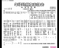年轻的朋友来相会网络歪唱版简谱-恐你急哇演唱-伍在澳洲/谷建芬词曲