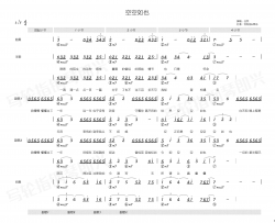 空空如也简和谱简谱-任然演唱-雪无影/雪无影词曲