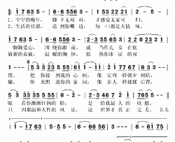 关怀廖勇词赵季平曲关怀廖勇词 赵季平曲简谱-董鸣华演唱-廖勇/赵季平词曲