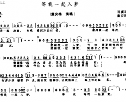 等我一起入梦－－可听简谱