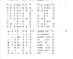 兰花花回声嘹亮2012简谱
