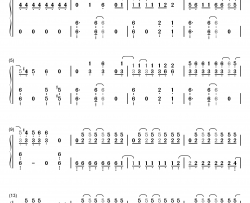 プレパレード钢琴简谱-数字双手-钉宫理恵&堀江由衣&喜多村英梨