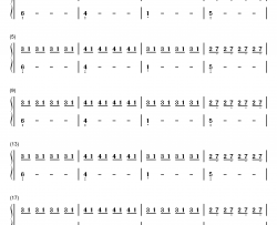 80000钢琴简谱-数字双手-巴音汗