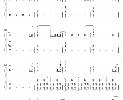 Lamp钢琴简谱-数字双手-Cö shu Nie