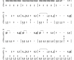 丝绸之路钢琴简谱-数字双手-喜多郎