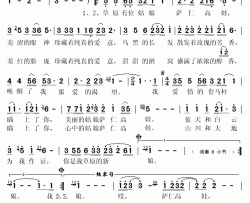 萨仁高娃简谱(歌词)-齐峰演唱-秋叶起舞记谱