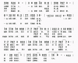 那两个喊我孩子的人简谱(歌词)-蔡献华演唱-桃李醉春风记谱