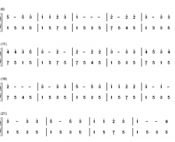 法国儿歌钢琴简谱-数字双手-贝尔