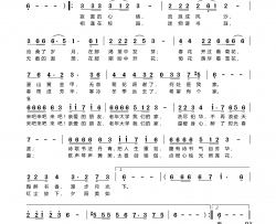 老年大学我的家简谱-钟珍球演唱-曹默曲谱