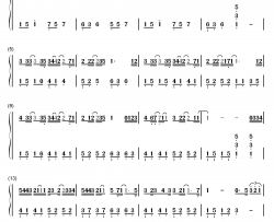 晚安钢琴简谱-数字双手-颜人中