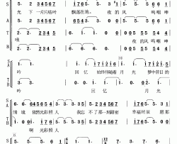 [英]回忆合唱简谱