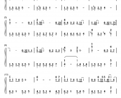 疯了般想你钢琴简谱-数字双手-金泰妍