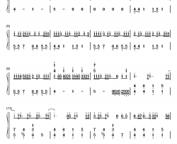 雨き声残响钢琴简谱-数字双手-ゆめこ