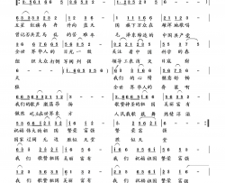 祝愿祖国更加繁荣富强简谱-向邦瑜演唱-华汉良、臧辉先/向邦瑜词曲