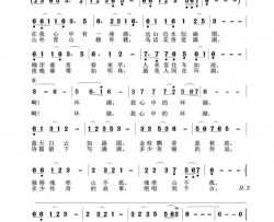 渝北最美在环湖简谱-胡润华演唱-罗纪银、段奎均/胡润华词曲