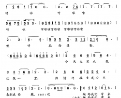 她给我们带来福祉和安康第四幕歌剧《文成公主》选段简谱